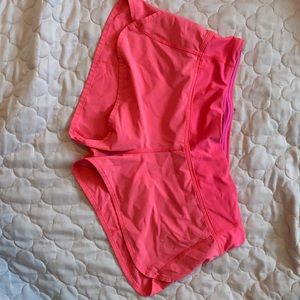 Pink size 8 lululemon shorts. Great condition
